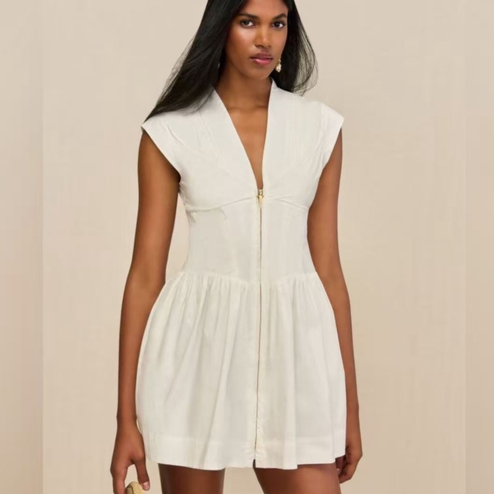 Cult Gaia White Rocca Mini Dress-NWOT